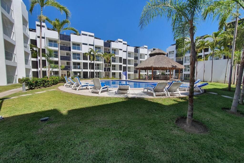 Departamento De Lujo En Manzanillo, Planta Baja Frente A La Alberca Apartment Exterior photo