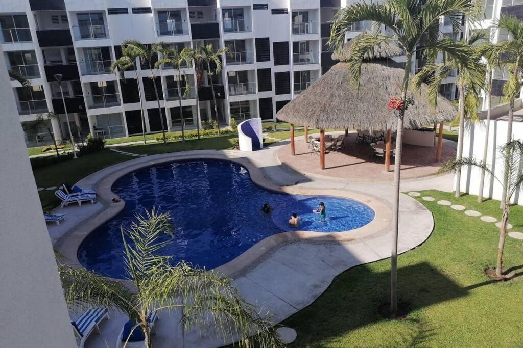 Departamento De Lujo En Manzanillo, Planta Baja Frente A La Alberca Apartment Exterior photo