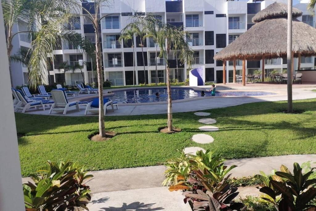 Departamento De Lujo En Manzanillo, Planta Baja Frente A La Alberca Apartment Exterior photo